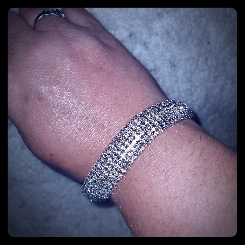 Silver and Crystal bracelet